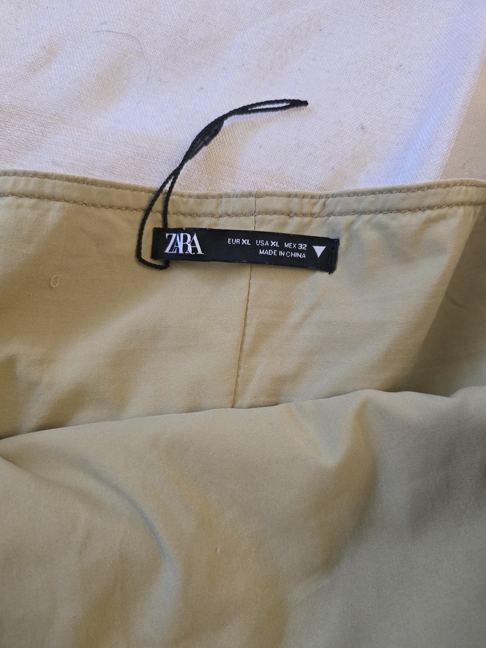 Zara Strapless Belted Maxi Dress in BEIGE COLOR - Picture 3 of 4